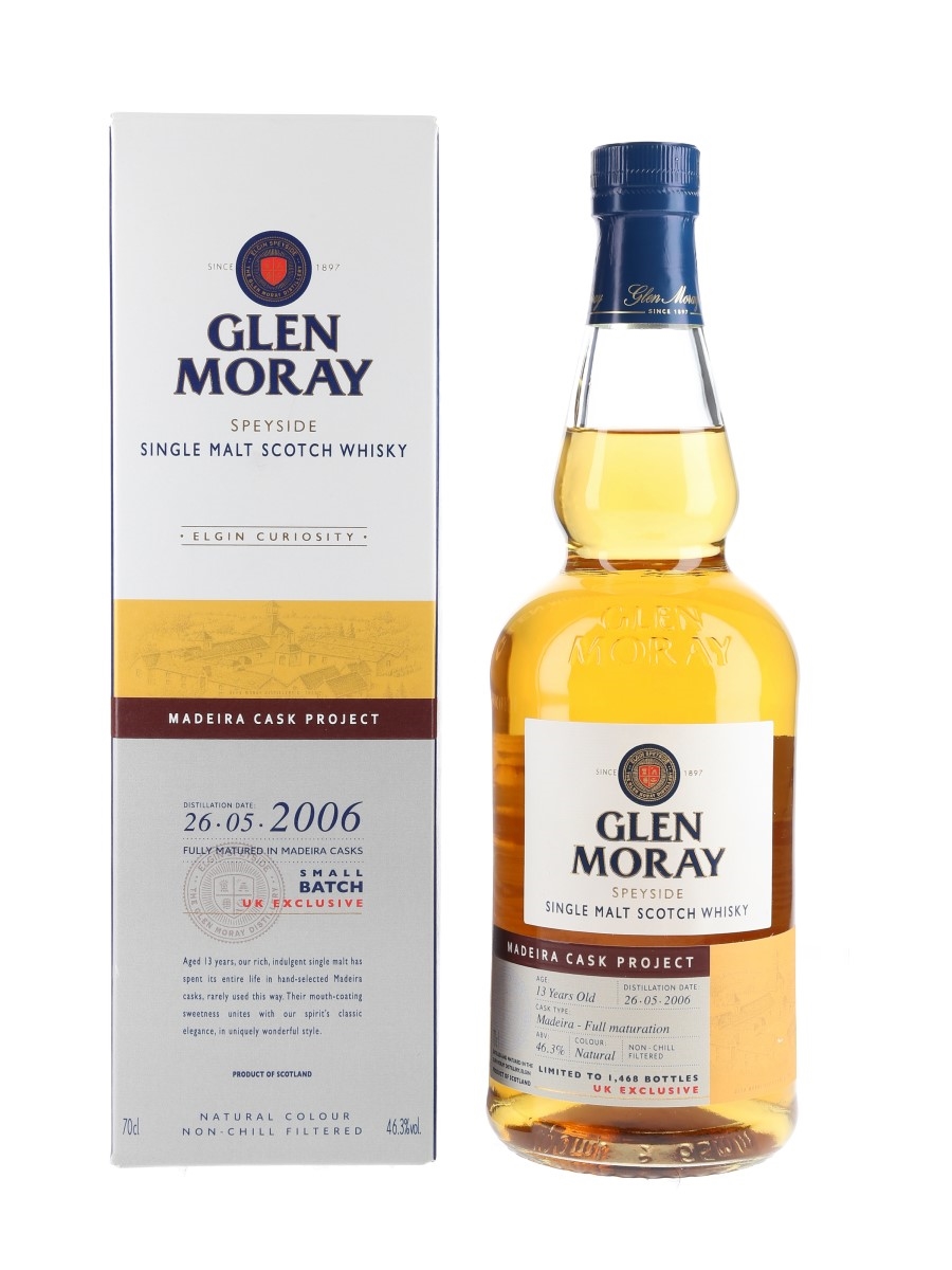 Glen Moray 2006 13 Year Old Madeira Cask Project - UK Exclusive 70cl / 46.3%