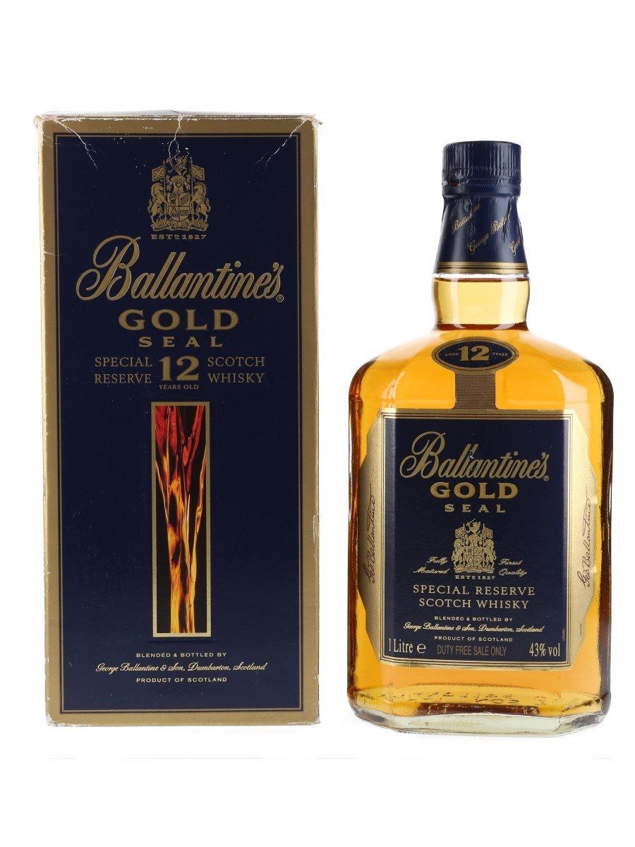 Ballantine's Gold Seal 12 Year Old Bottled 1990s 100cl / 43%