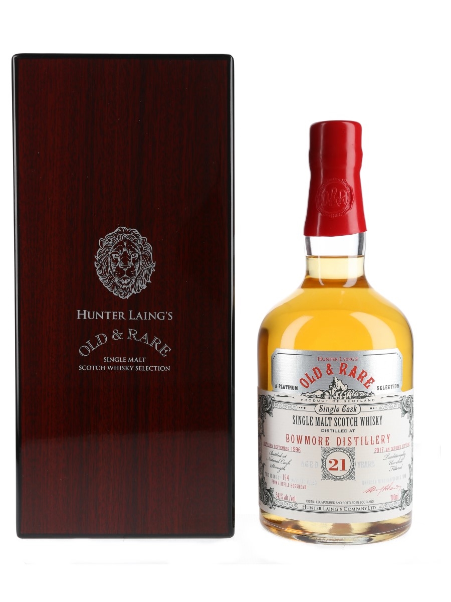 Bowmore 1996 21 Year Old Old & Rare Platinum Selection 70cl / 54.1%