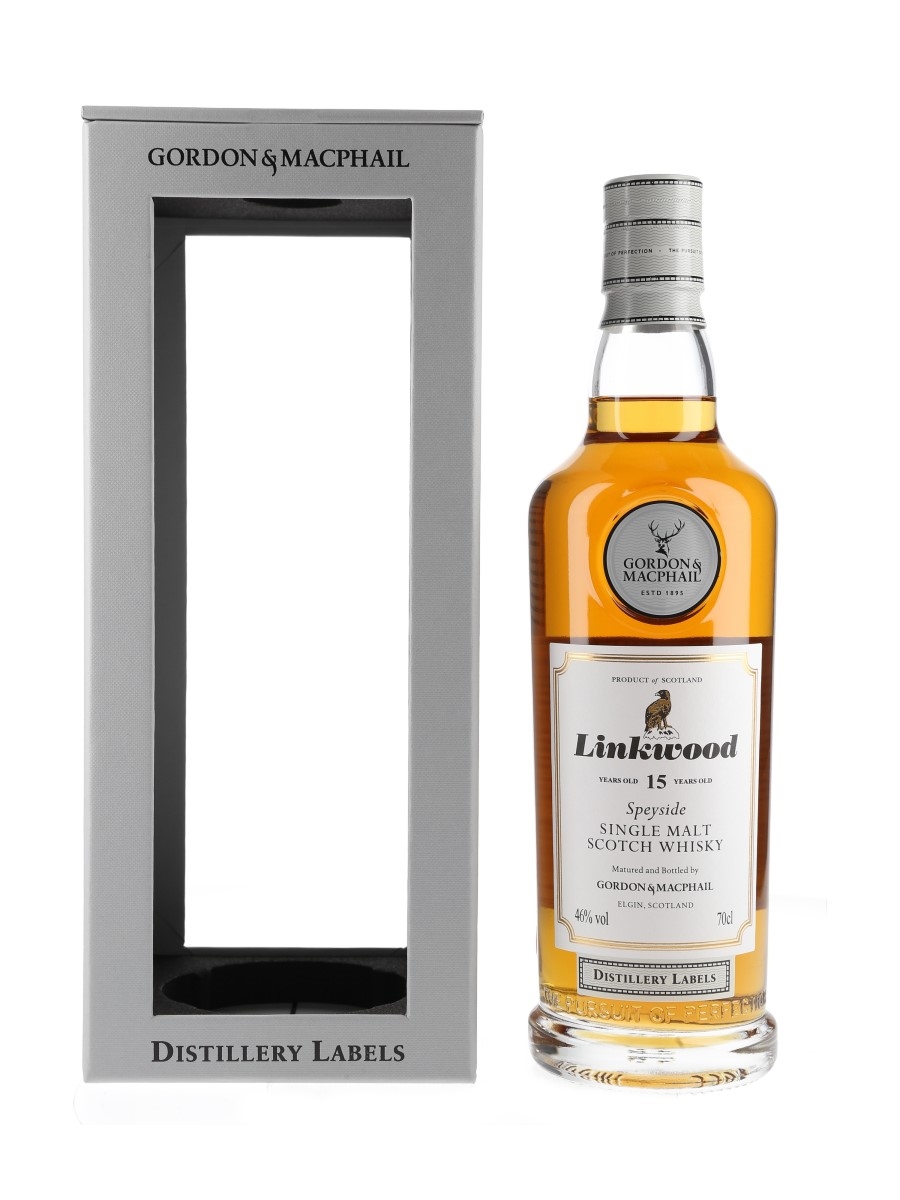 Linkwood 15 Year Old Distillery Labels Bottled 2020 - Gordon & MacPhail 70cl / 46%