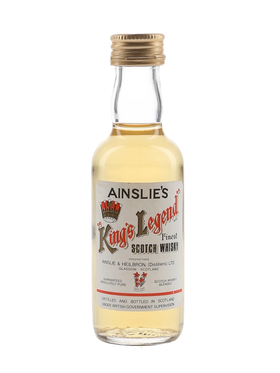 Ainslie's King's Legend Bottled 1980s 5cl