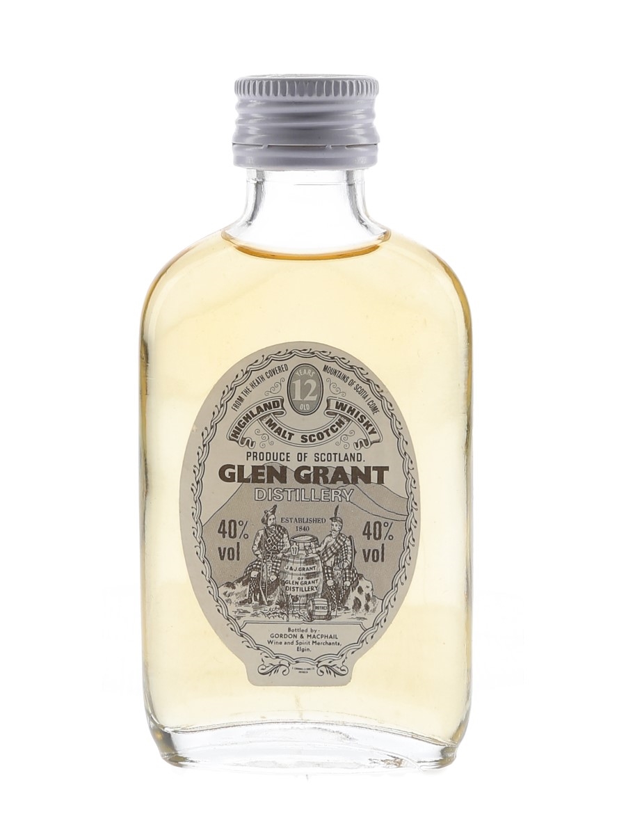 Glen Grant 12 Year Old Bottled 1970s - Gordon & MacPhail 5cl / 40%
