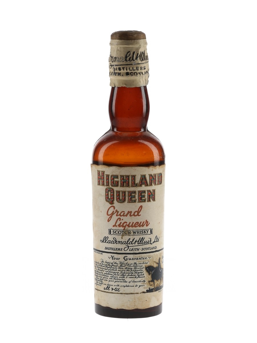 Highland Queen Grand Liqueur Bottled 1930s-1940s - Macdonald & Muir 5cl