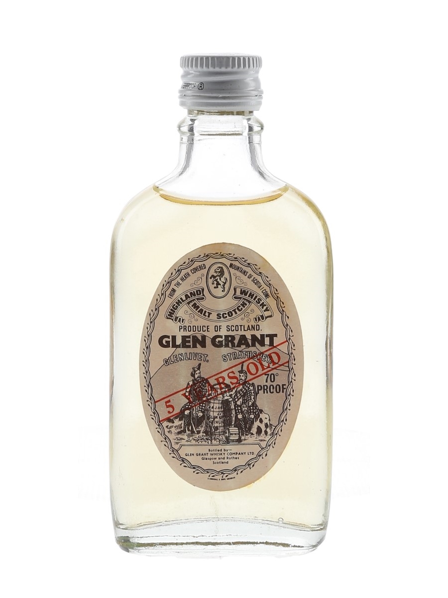 Glen Grant 5 Year Old Bottled 1970s 5cl / 40%