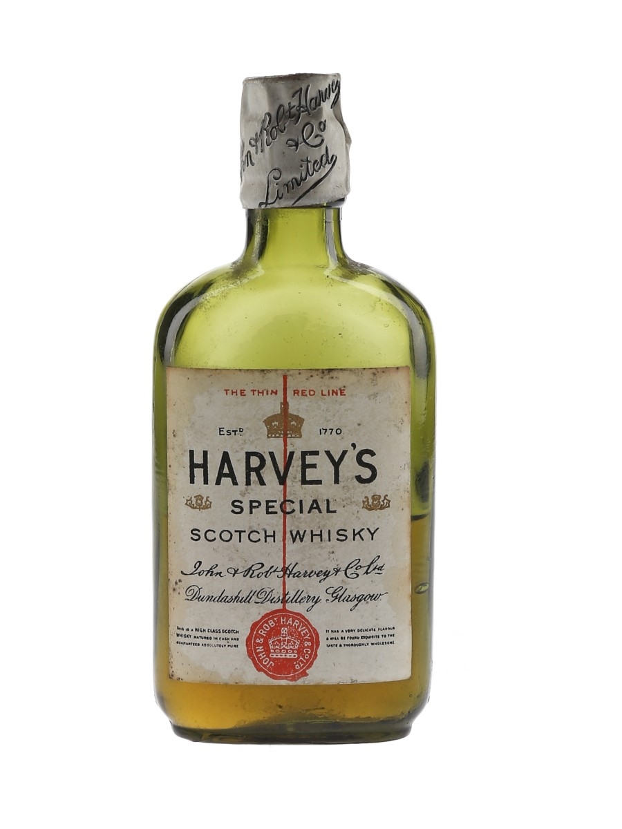 Harvey's Special The Thin Red Line Bottled 1920s-1930s - Dundashill Distillery 5cl