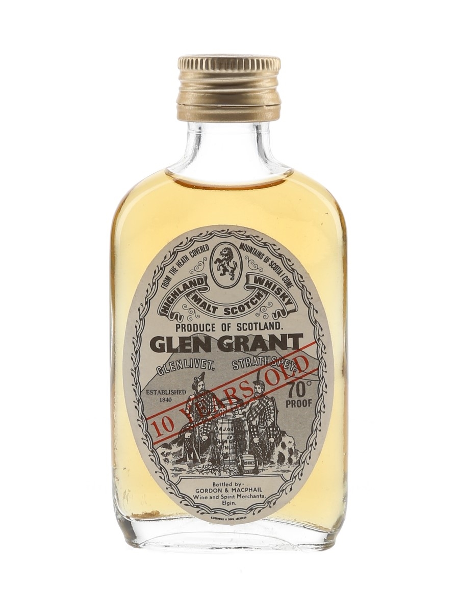 Glen Grant 10 Year Old Bottled 1970s - Gordon & MacPhail 5cl / 40%