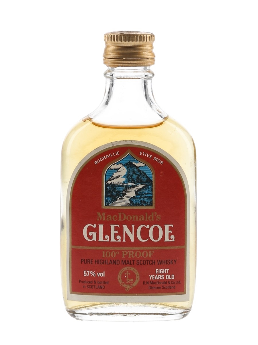 MacDonald's Glencoe 8 Year Old 100 Proof Bottled 1980s 5cl / 57%