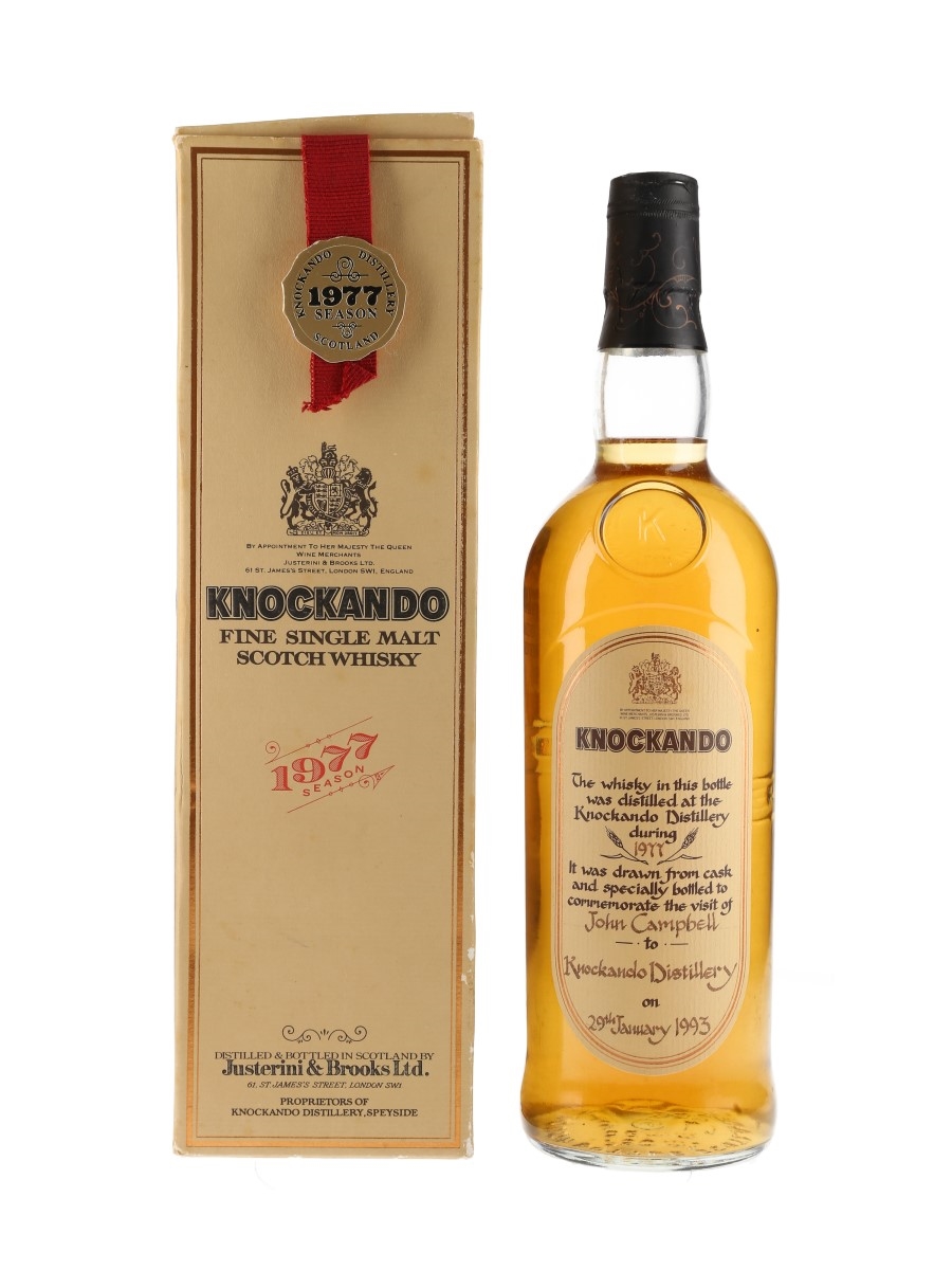 Knockando 1977 Bottled 1993 75cl / 43%