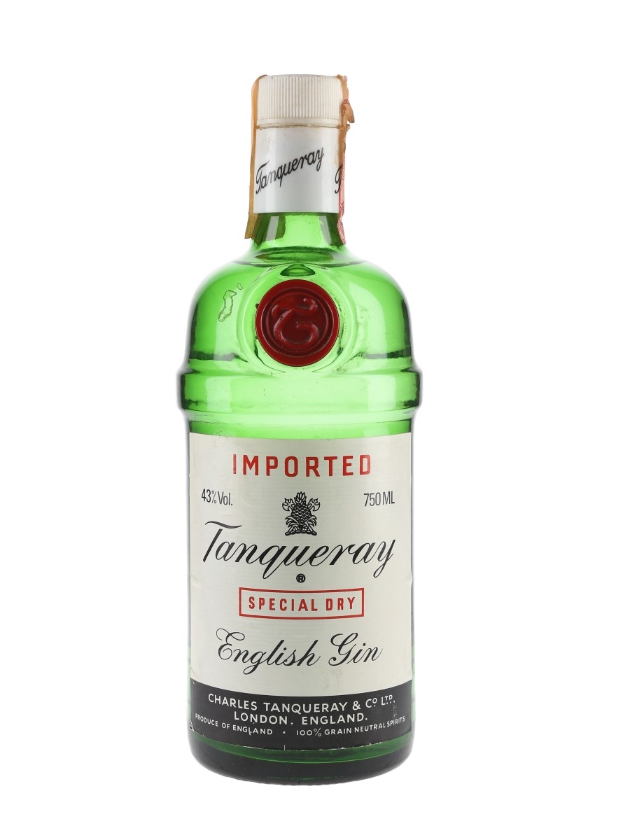 Tanqueray Special Dry Gin Bottled 1980s - Wax & Vitale 75cl / 43%