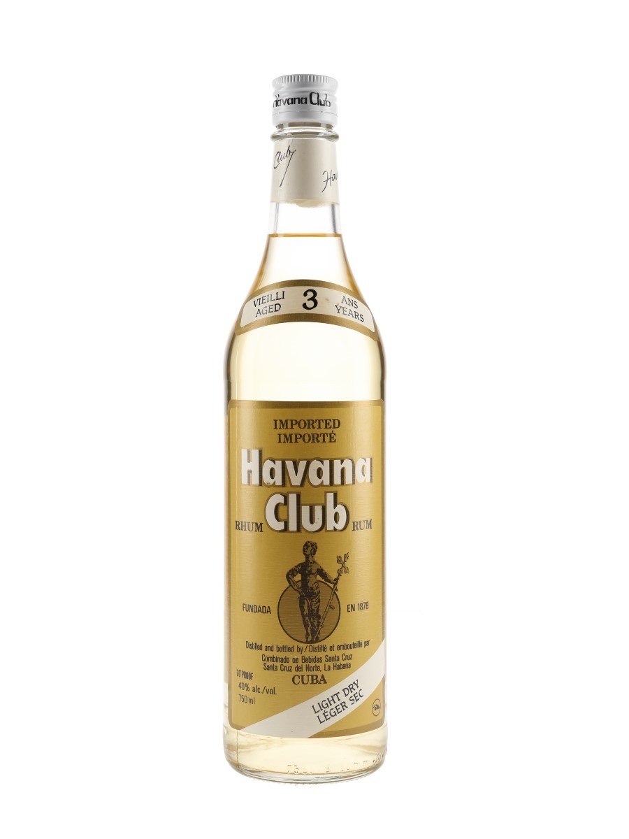 Havana Club 3 Year Old Light Dry Bottled 1980s 75cl / 40%