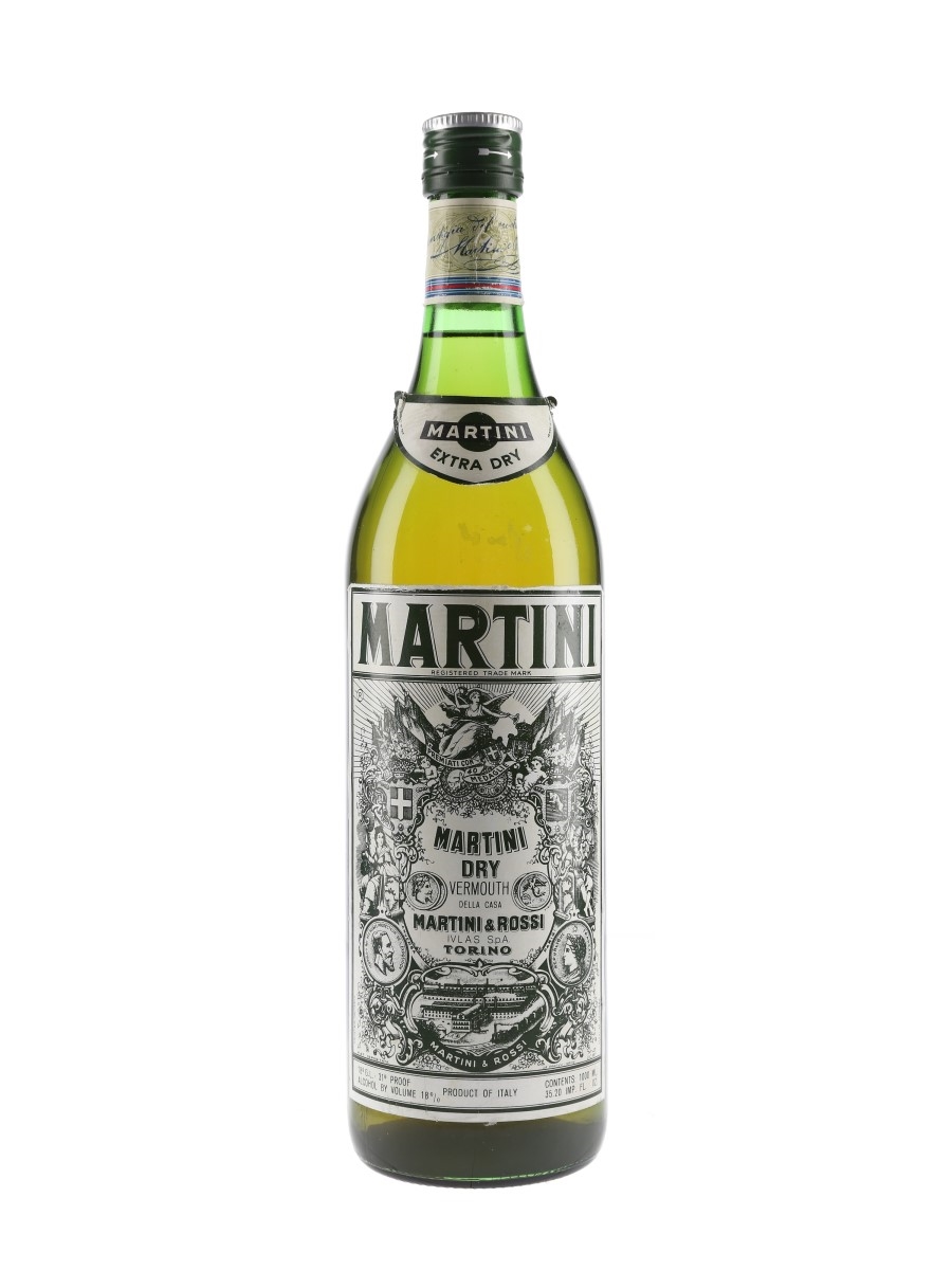 Martini Dry Bottled 1970s-1980s 100cl / 18%