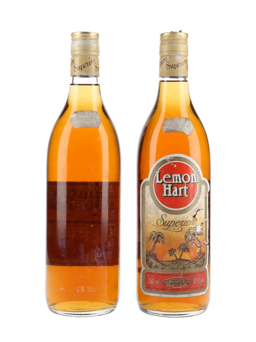 Lemon Hart Superior Bottled 1980s 2 x 75cl / 37.5%