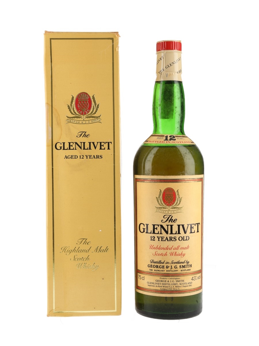 Glenlivet 12 Year Old Bottled 1970s - Rene Briand 75cl / 43%