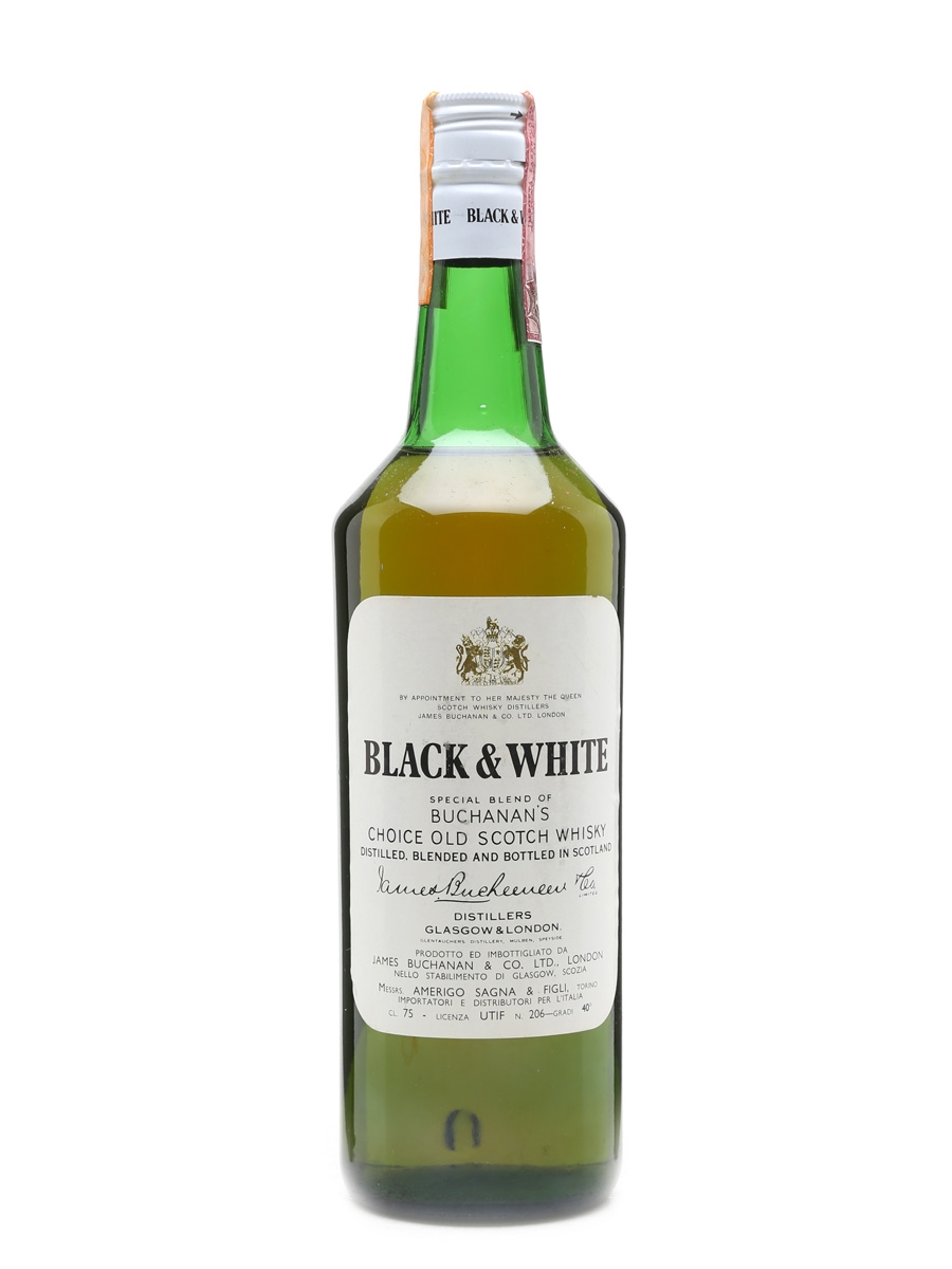 Black & White Bottled 1980s -  Amerigo Sagna & Figli 75cl / 40%