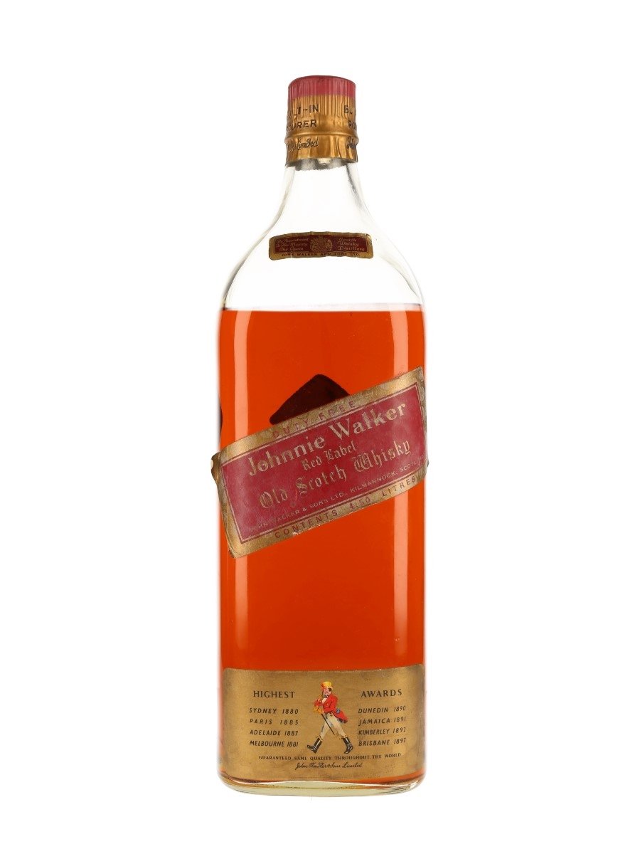 Johnnie Walker Red Label Bottled 1970s - Large Format 450cl