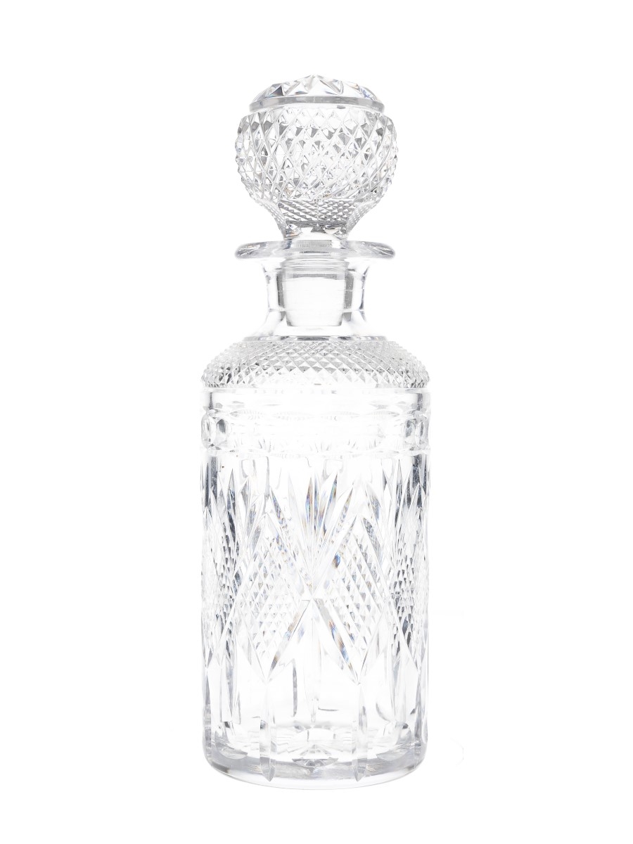 Crystal Decanter With Stopper  26.5cm Tall