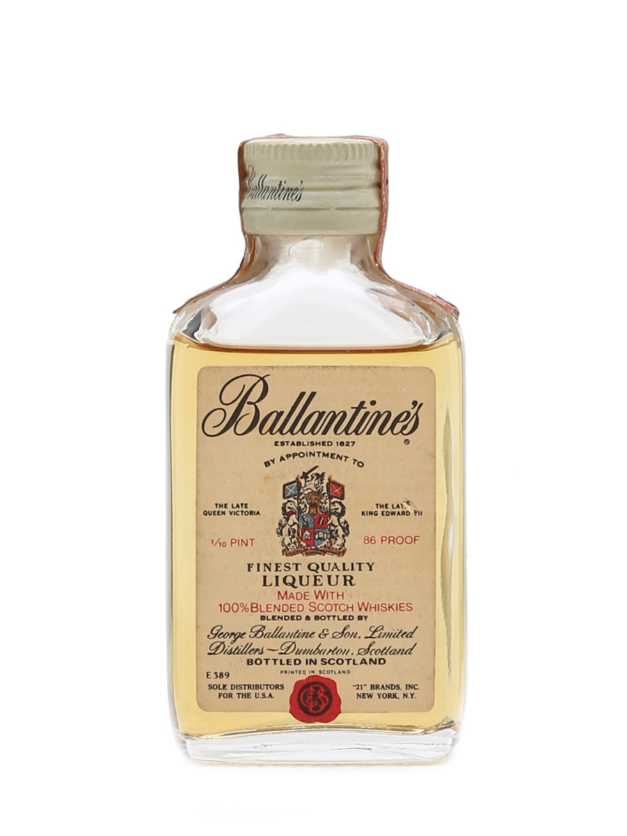 Ballantine's Finest Miniature Bottled 1960s - '21' Brands 5cl / 43%