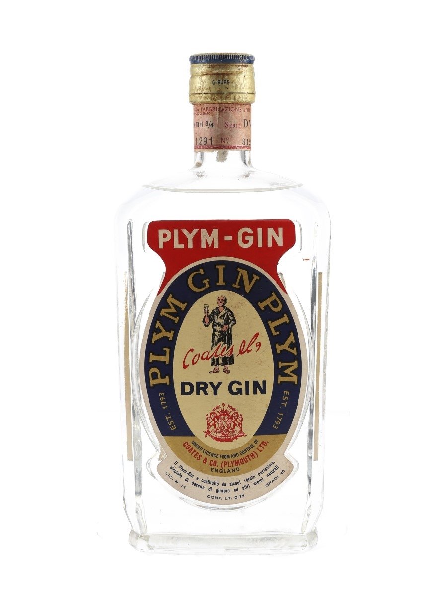 Coates & Co. Plym Gin Bottled 1960s - Stock 75cl / 46%