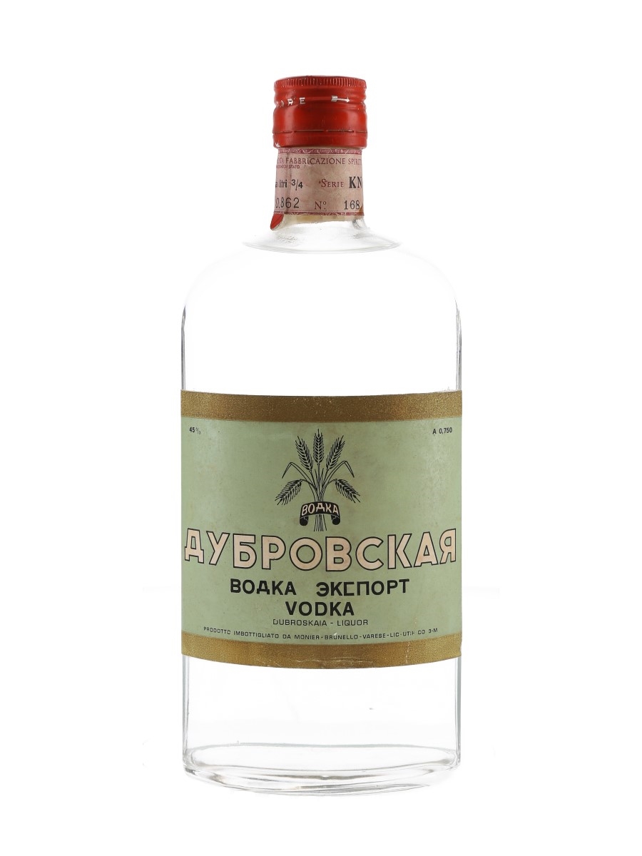 Dubroskaia Vodka Export Bottled 1960s 75cl / 45%