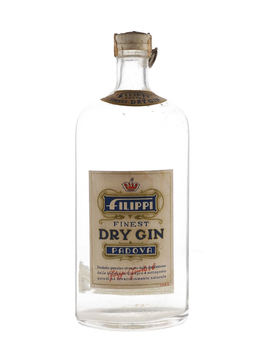 Filippi Padova Finest Dry Gin Bottled 1950s 100cl / 40%