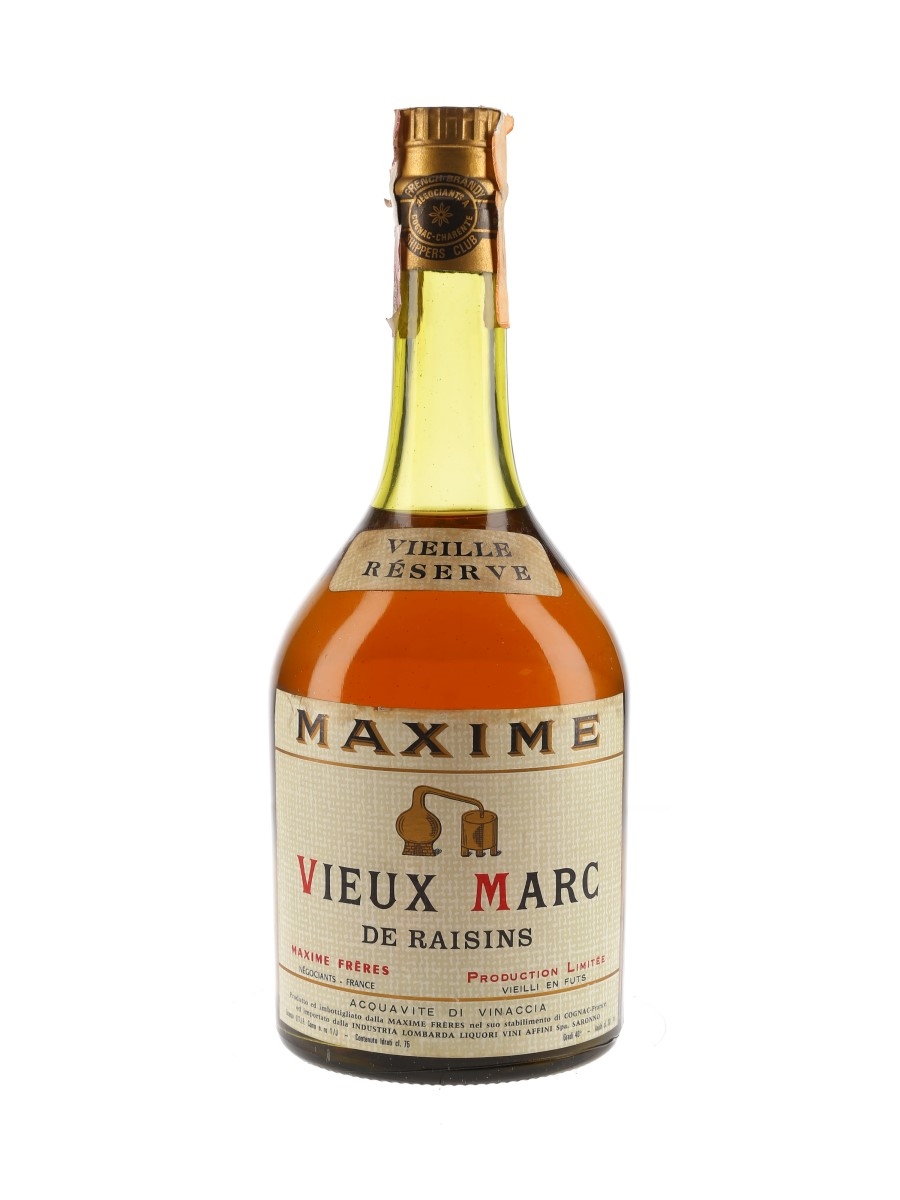 Maxime Freres Vieux Marc De Raisins Bottled 1970s 75cl / 40%