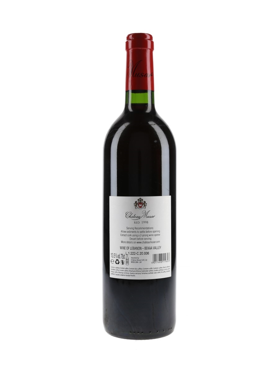 Chateau Musar 1998 - Lot 111140 - Buy/Sell New World Wine Online