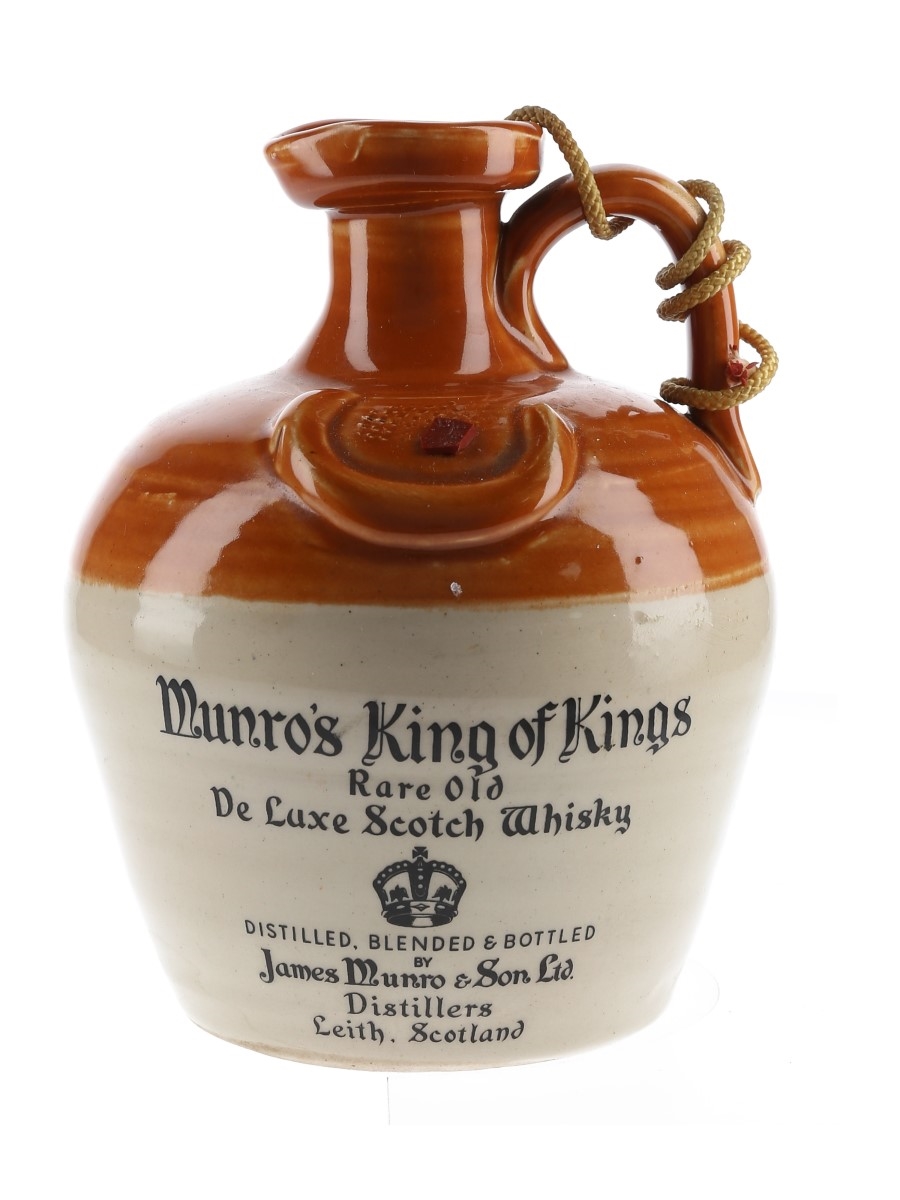 Munro's King Of Kings Bottled 1970s - Ceramic Decanter 75cl / 40%