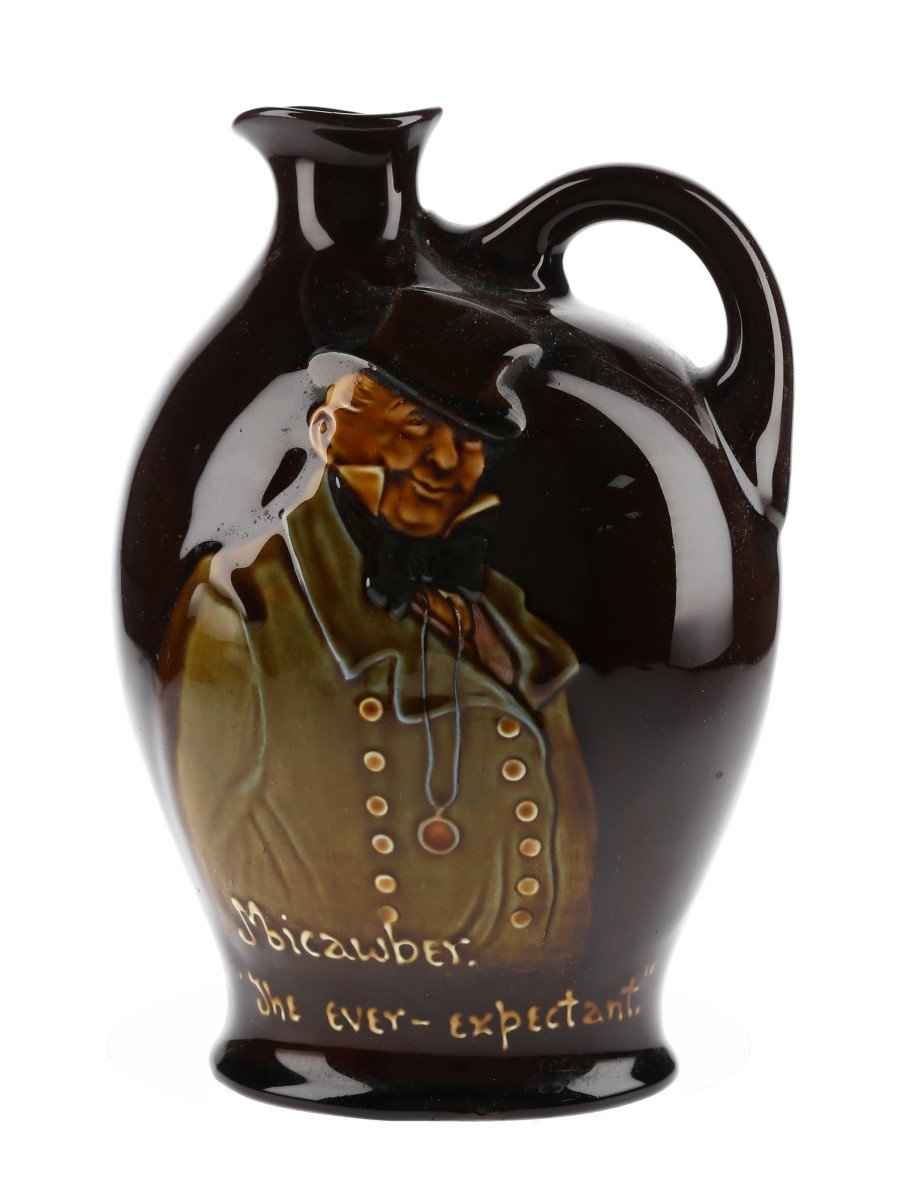 Dewar's Whisky Ceramic Water Jug Micawber The Ever Expectant 18cm Tall