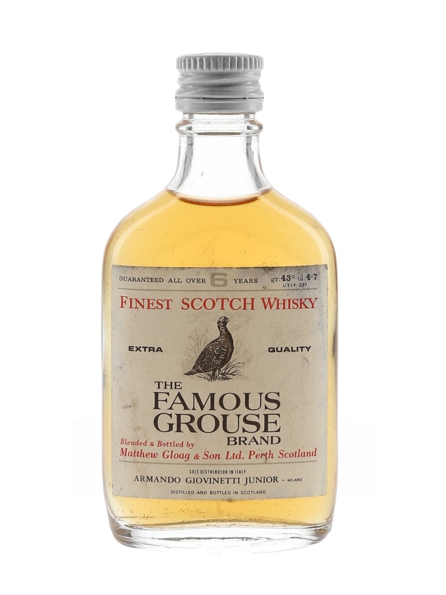 Famous Grouse 6 Year Old Bottled 1970s - Armando Giovinetti Junior 4.7cl / 43%