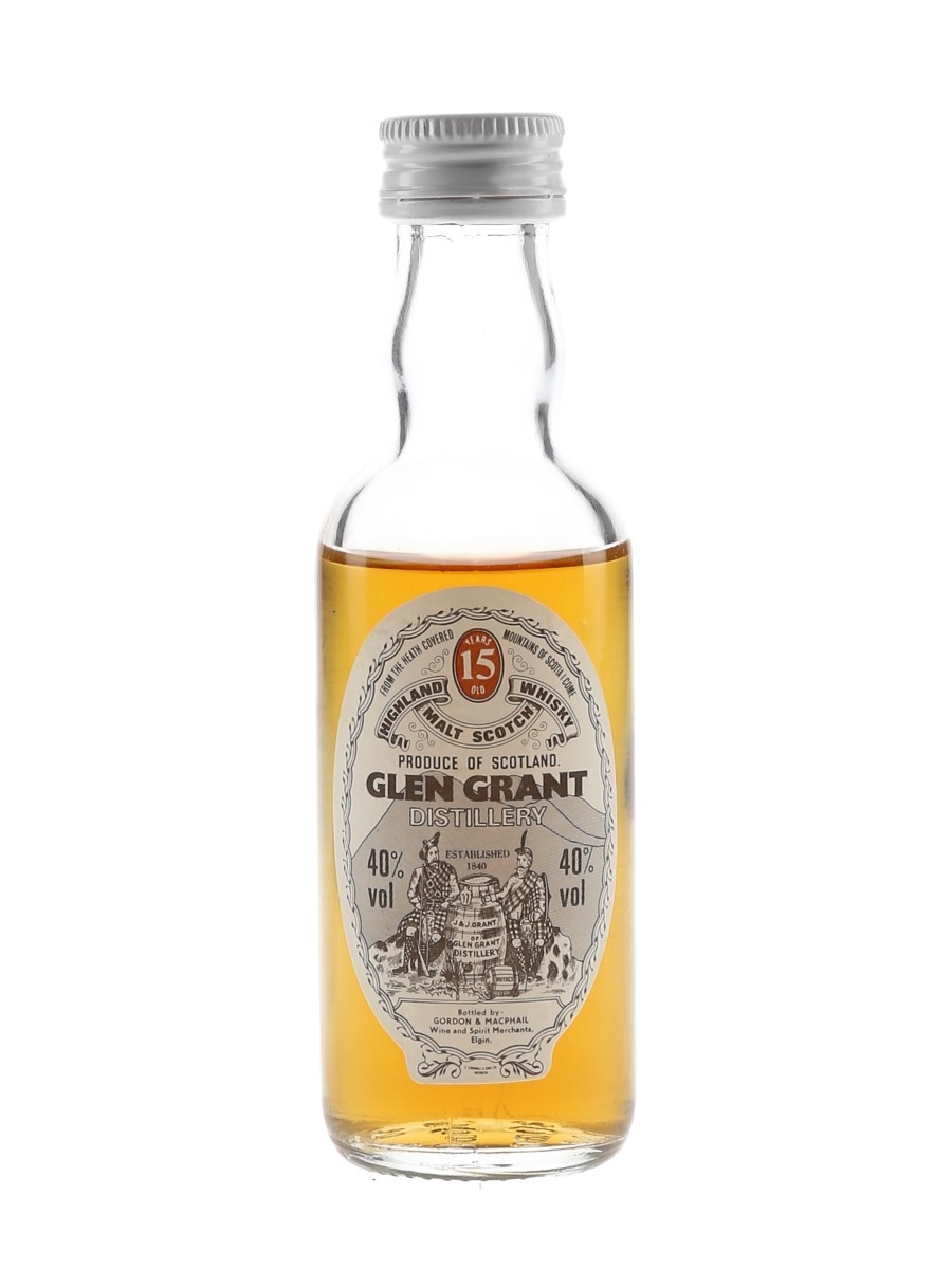 Glen Grant 15 Year Old Gordon & MacPhail - Bottled 1980s 5cl / 40%