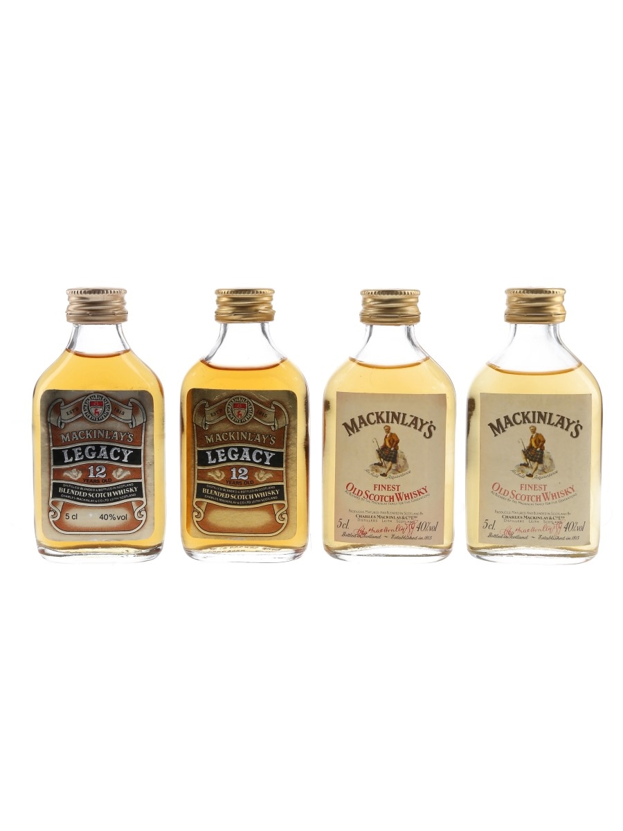 Assorted Mackinlay's Blends Bottled 1980s-1990s 4 x 5cl / 40%