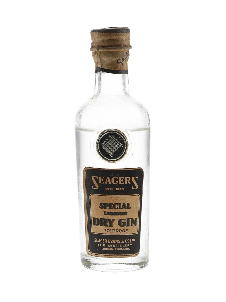 Seagers Special London Dry Gin Bottled 1950s 5cl / 40%