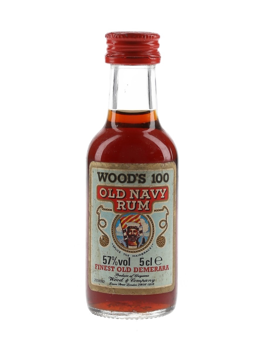 Wood's 100 Finest Old Demerara Old Navy Rum Bottled 1980s 5cl / 57%