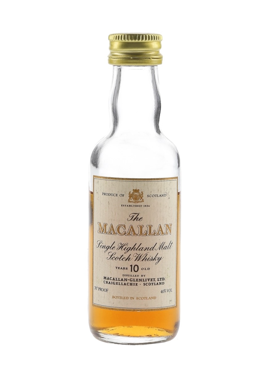 Macallan 10 Year Old Bottled 1970s-1980s 5cl / 40%