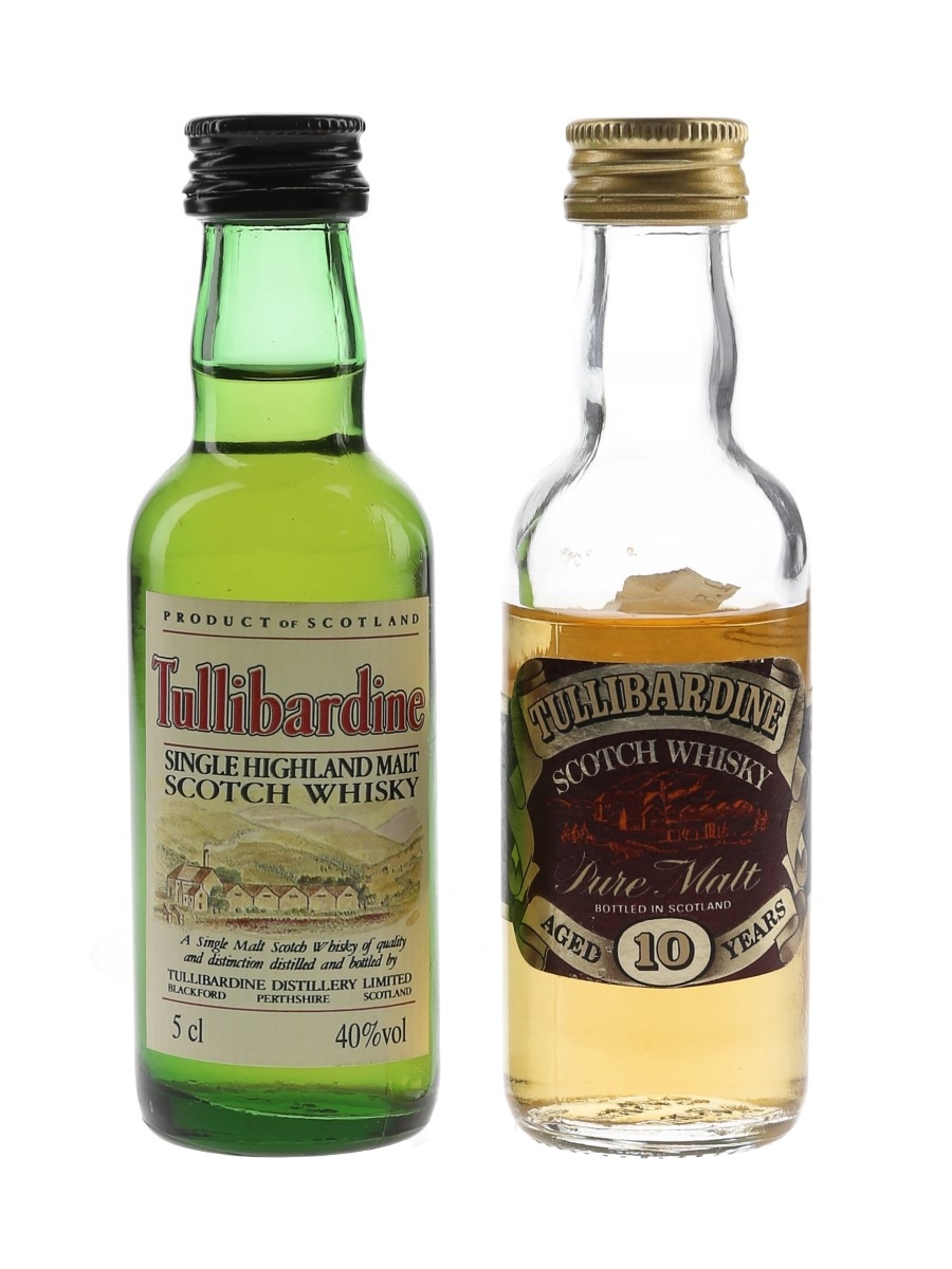 Tullibardine Bottled 1980s & 1990s 2 x 5cl / 40%