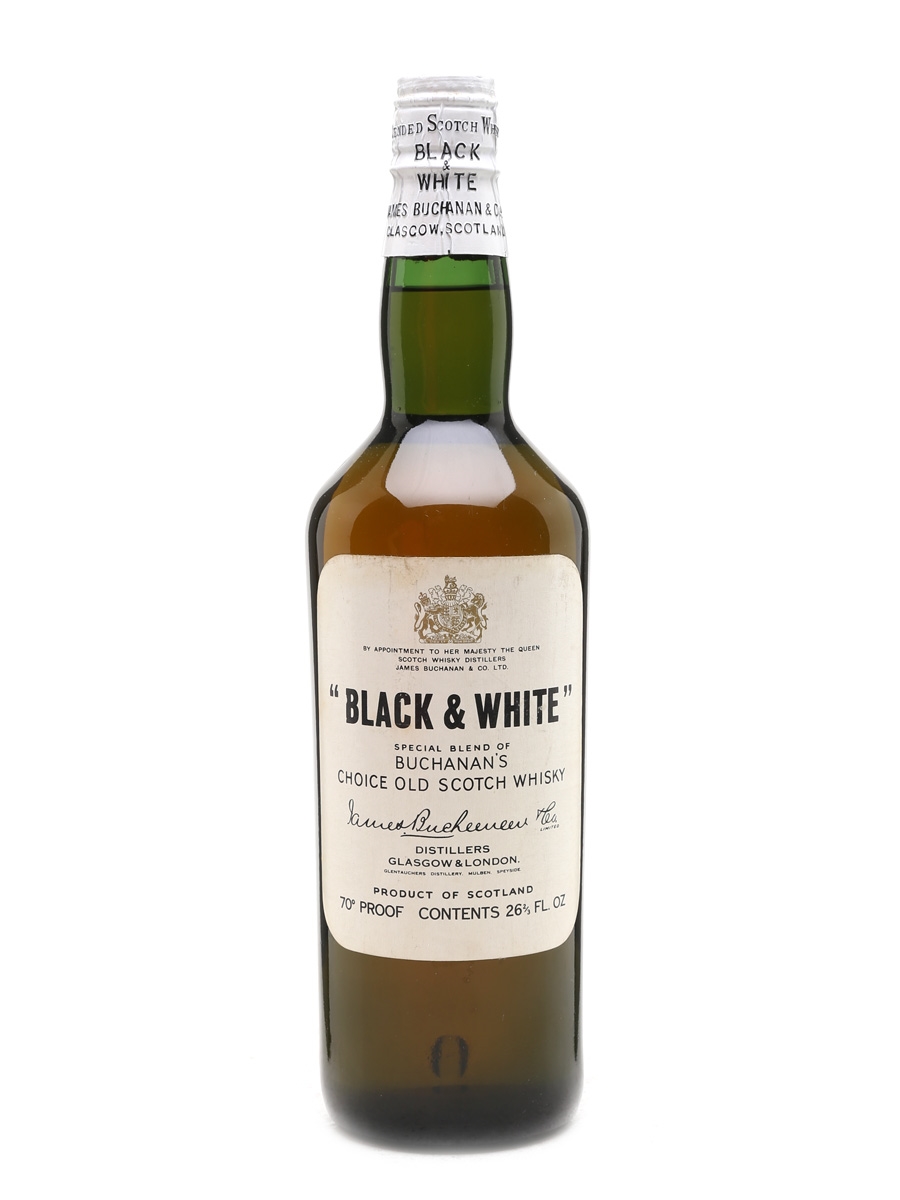 Black & White - Spring Cap Bottled 1960s 75cl / 40%