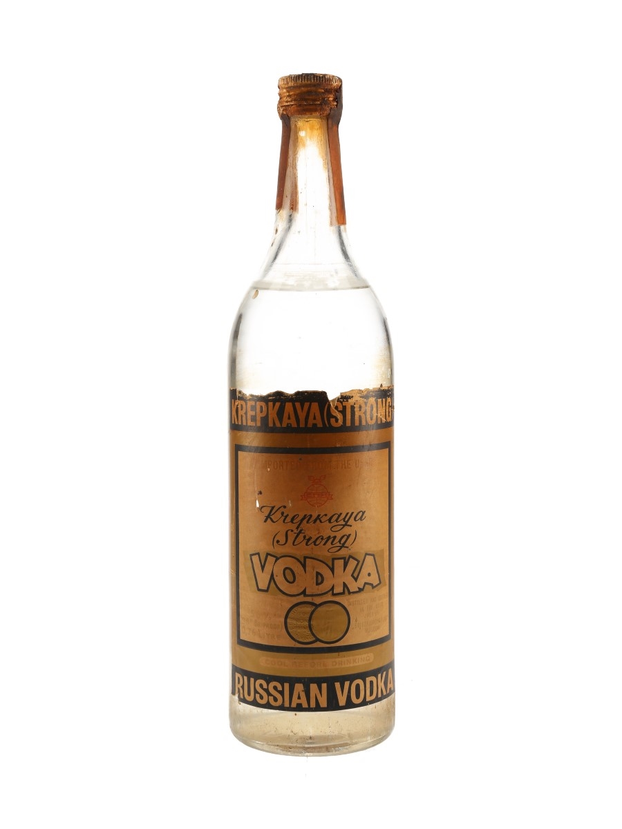 Krepkaya Strong Vodka Bottled 1960s-1970s 76cl / 56%