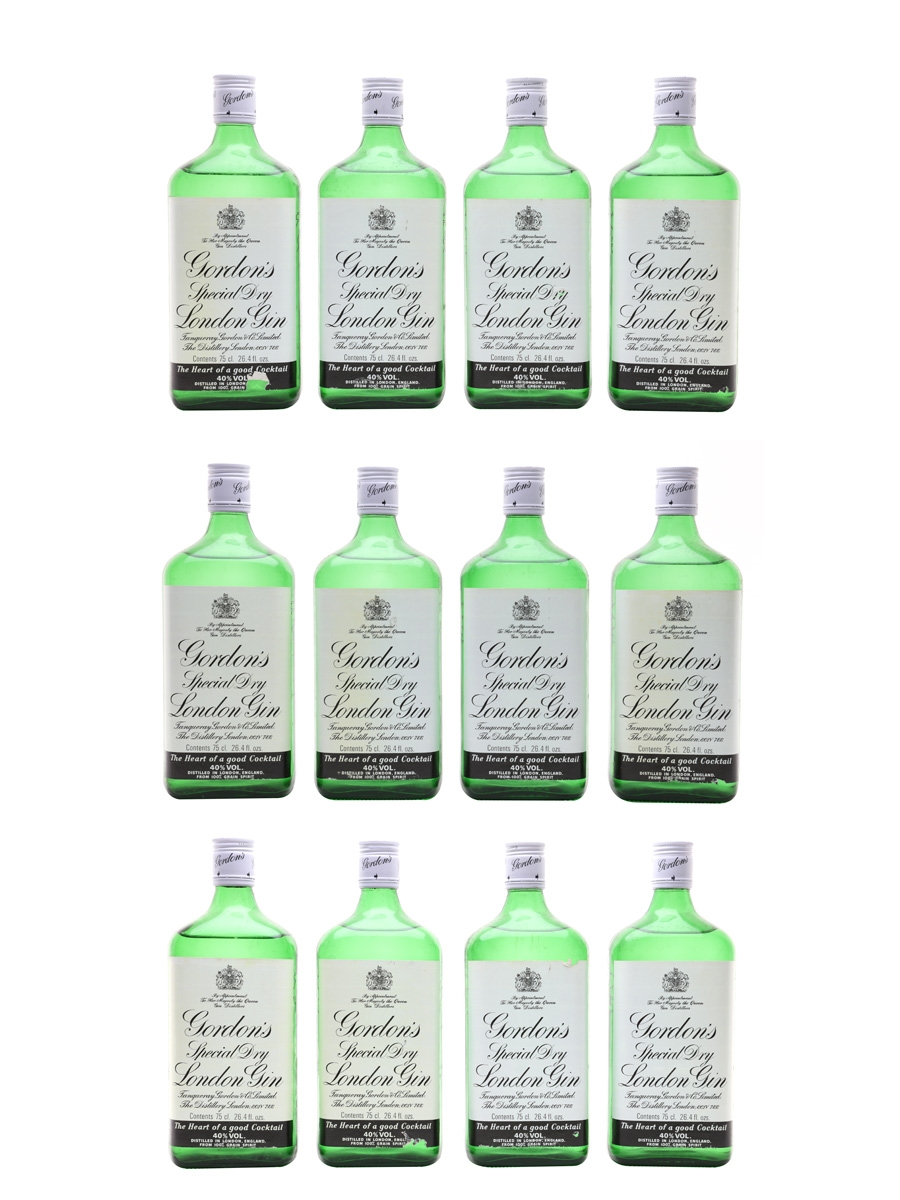 Gordon's Special Dry London Gin Bottled 1980s 12 x 75cl / 40%