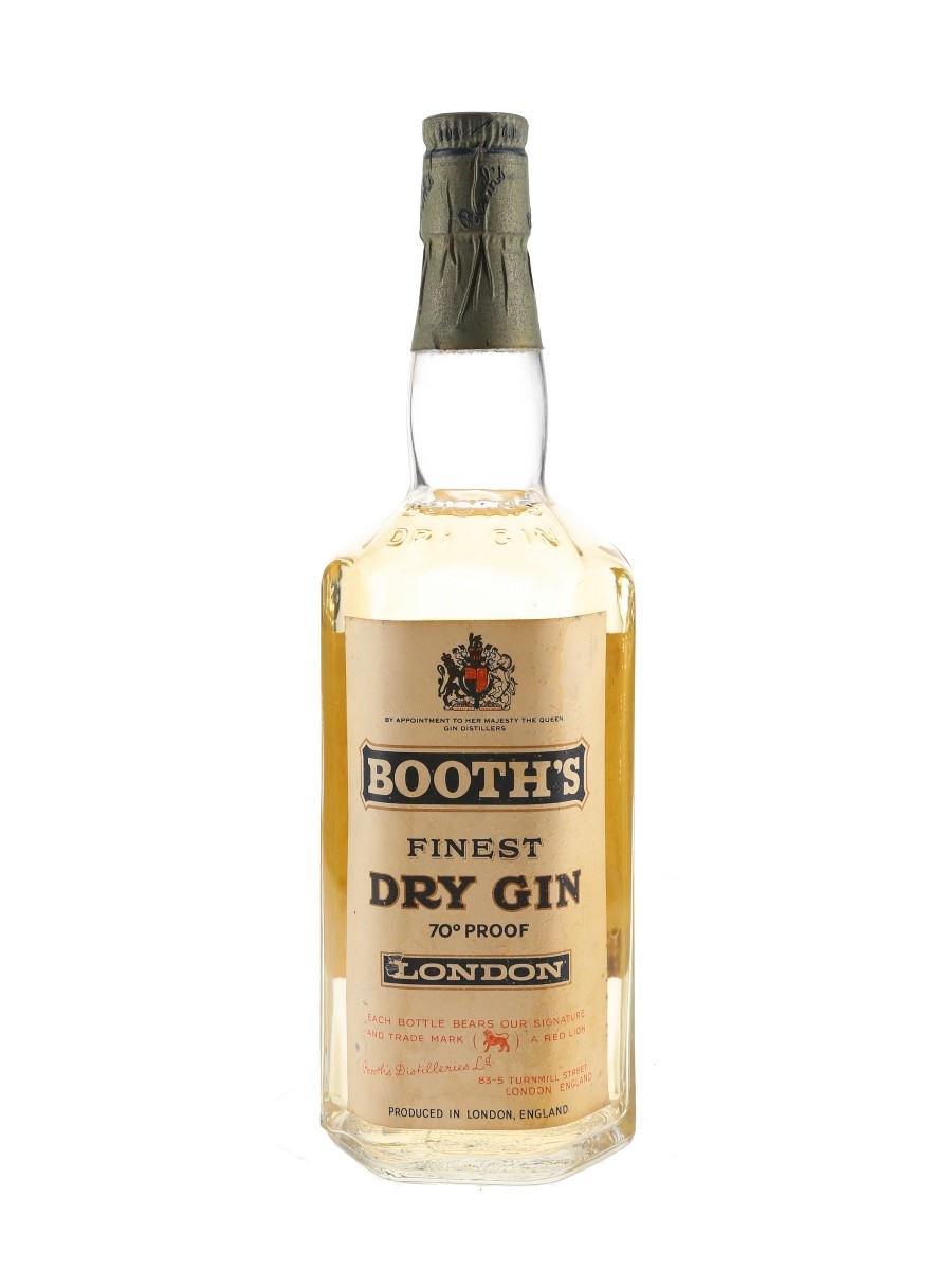 Booth's Finest Dry Gin Bottled 1959 75cl / 40%