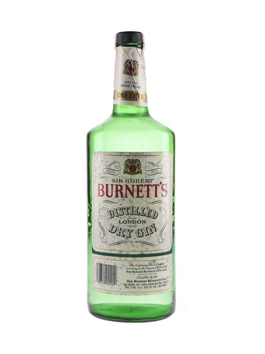 Sir Robert Burnett's London Dry Gin Bottled 1980s-1990s 100cl / 40%