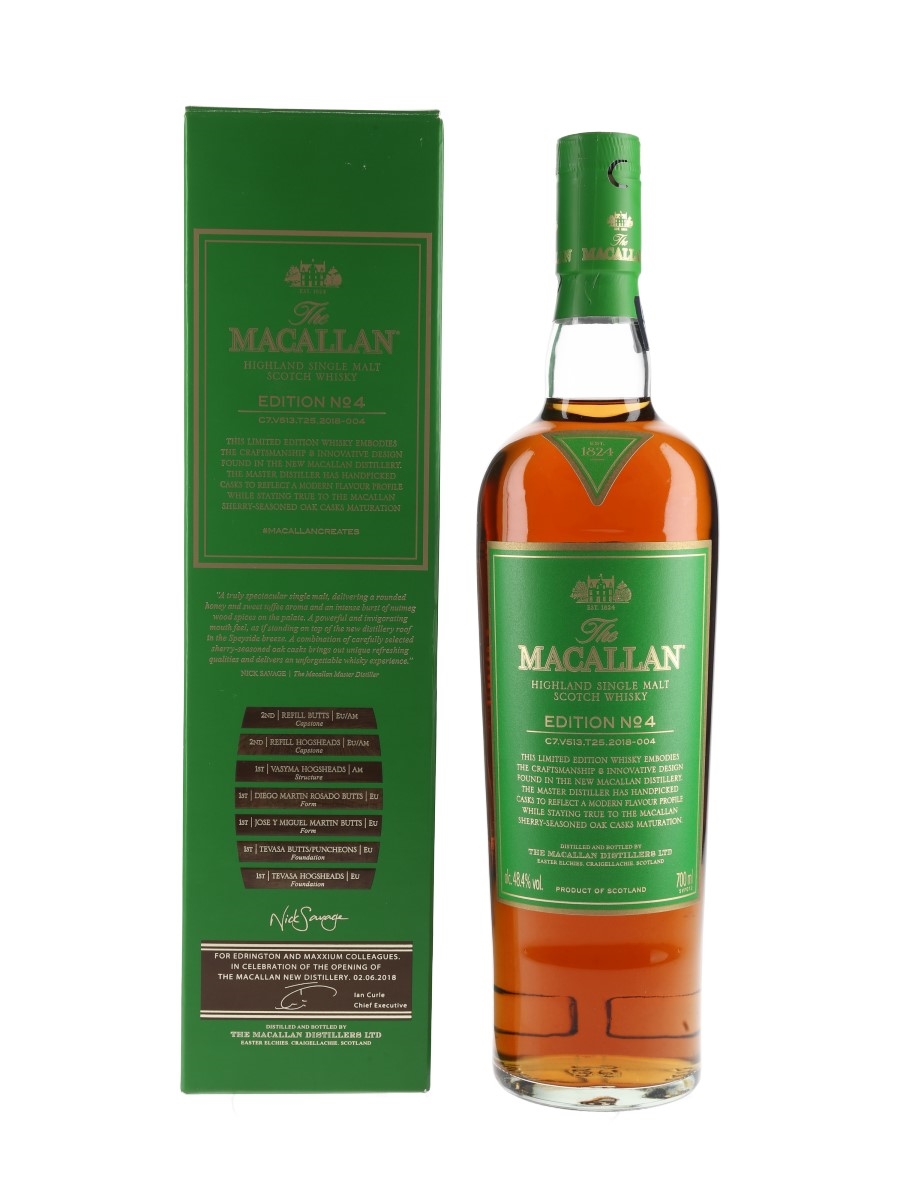 Macallan Edition No.4 For Edrington And Maxxium Colleagues 70cl / 48.4%