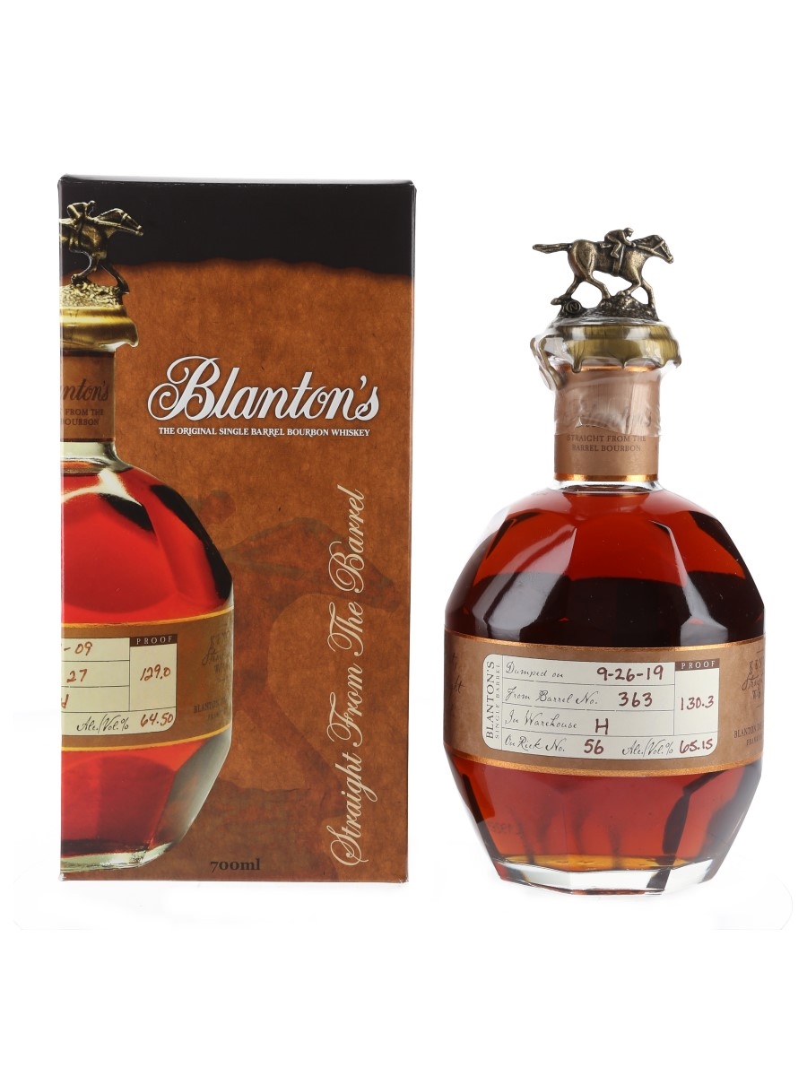 Blanton's Straight From The Barrel No. 363 Bottled 2019 70cl / 65.15%