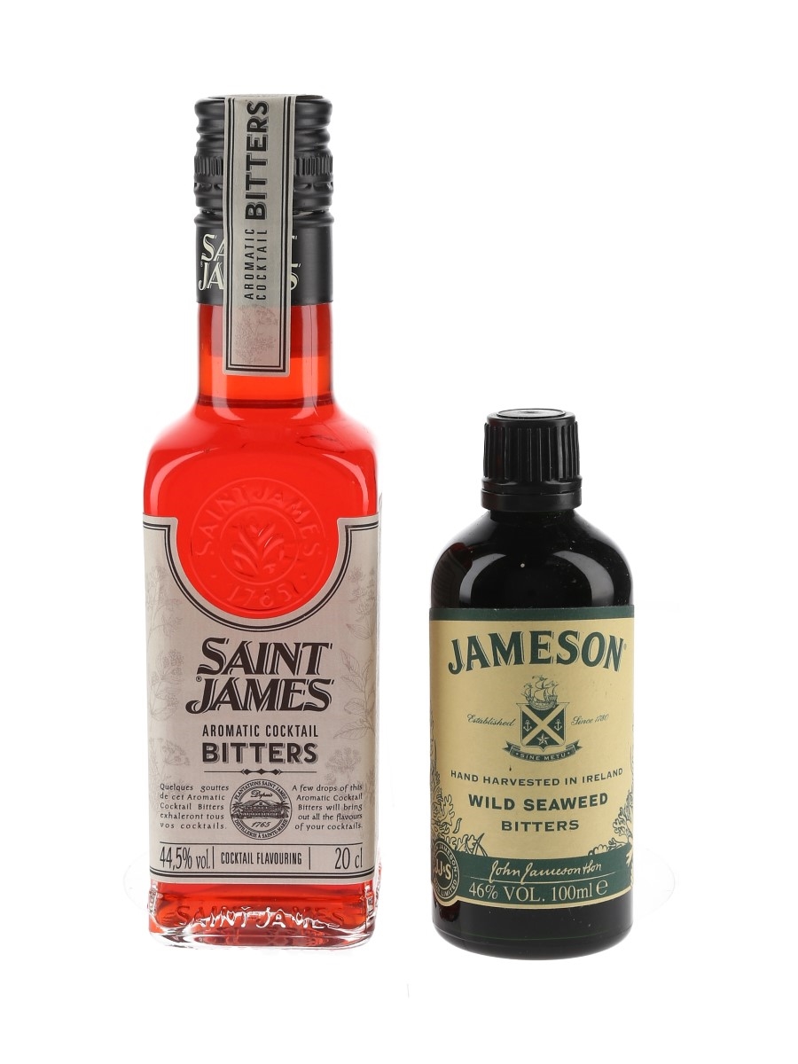 Jameson Wild Seaweed Bitters & Saint James Aromatic Cocktail Bitters  20cl & 10cl