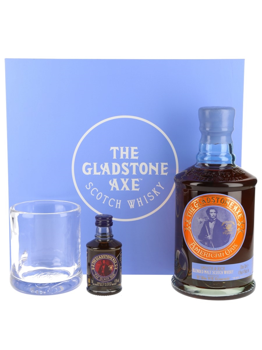 The Gladstone Axe American Oak & The Black Axe  70cl & 5cl / 41%