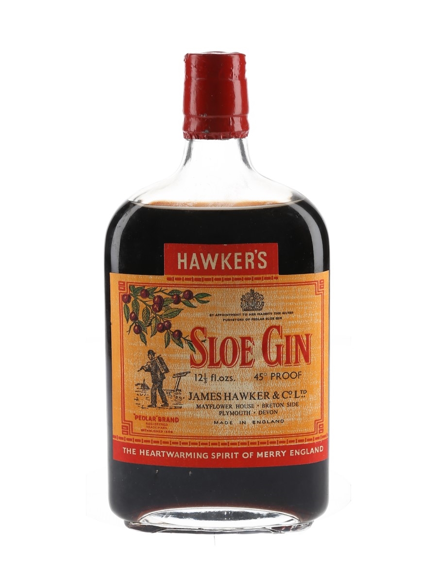James Hawker's Sloe Gin Bottled 1960s 34cl / 25%