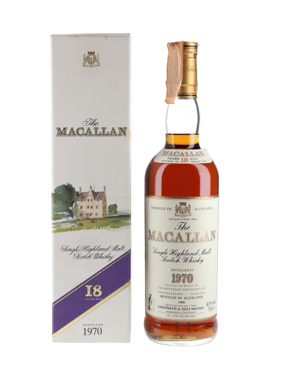 林MACALLAN18年 マッカラン シェリーウッド 1970 750ml 18年 1970-1988 - 国内最大級お酒専門の競売-Lオークション