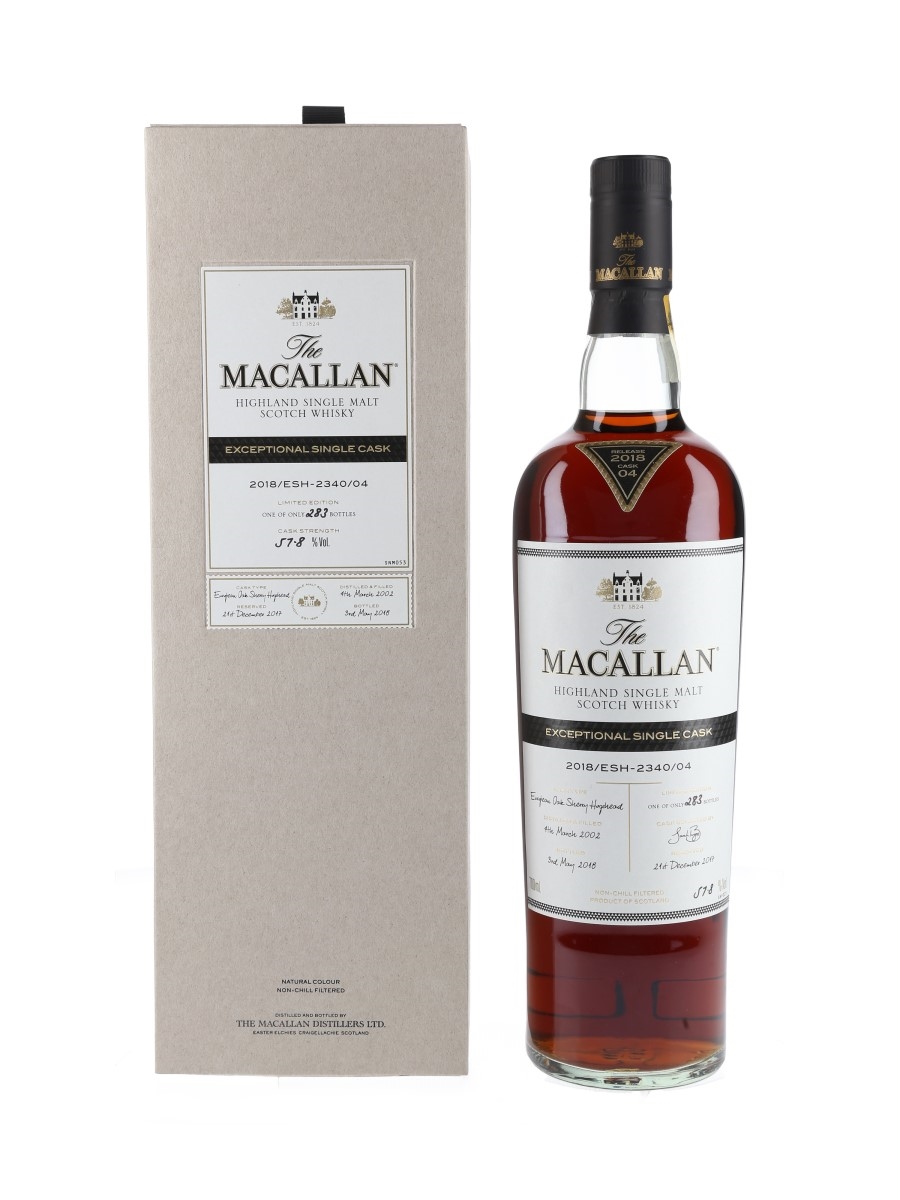 Macallan 2002 Exceptional Single Cask 04 2018 Release 70cl / 57.8%