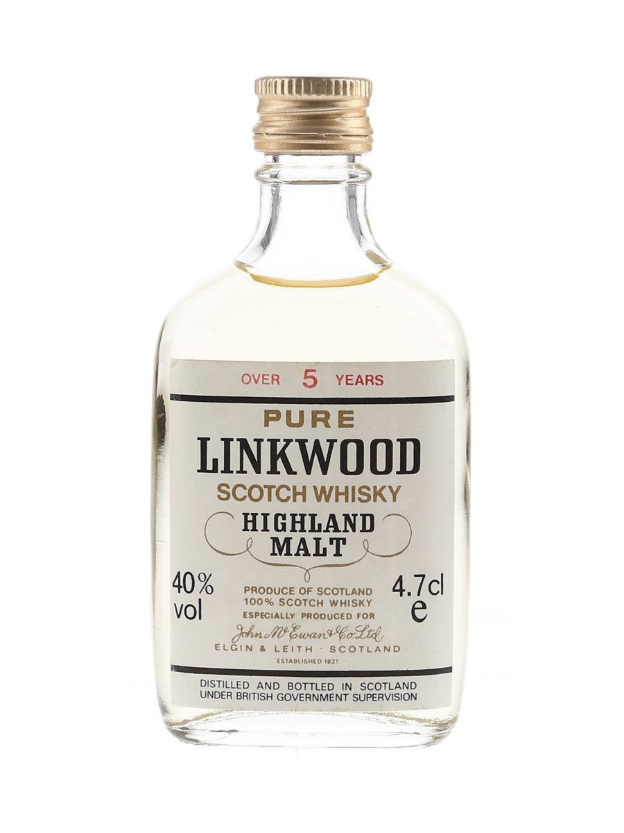 Linkwood 5 Year Old Bottled 1980s 4.7cl / 40%