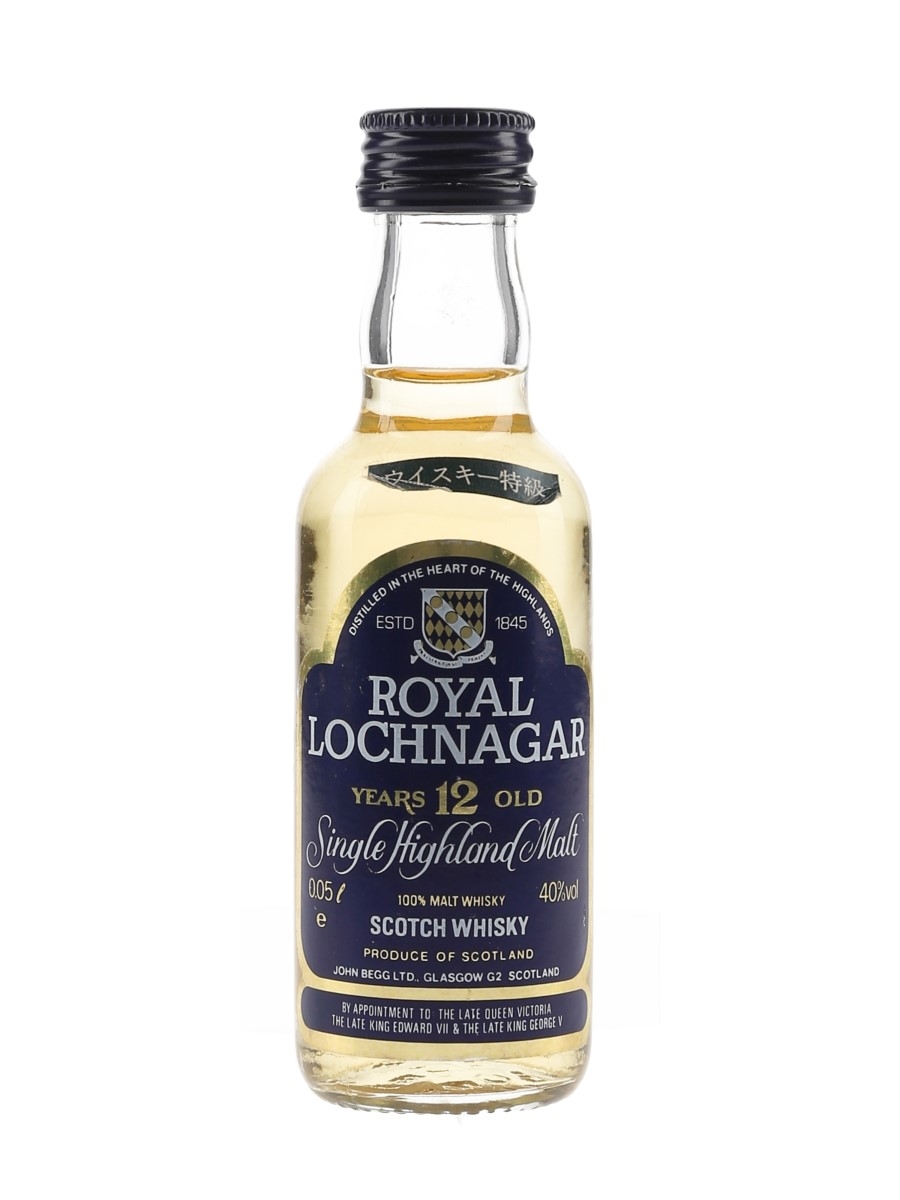 Royal Lochnagar 12 Year Old Bottled 1980s - Japanese Import 5cl / 40%
