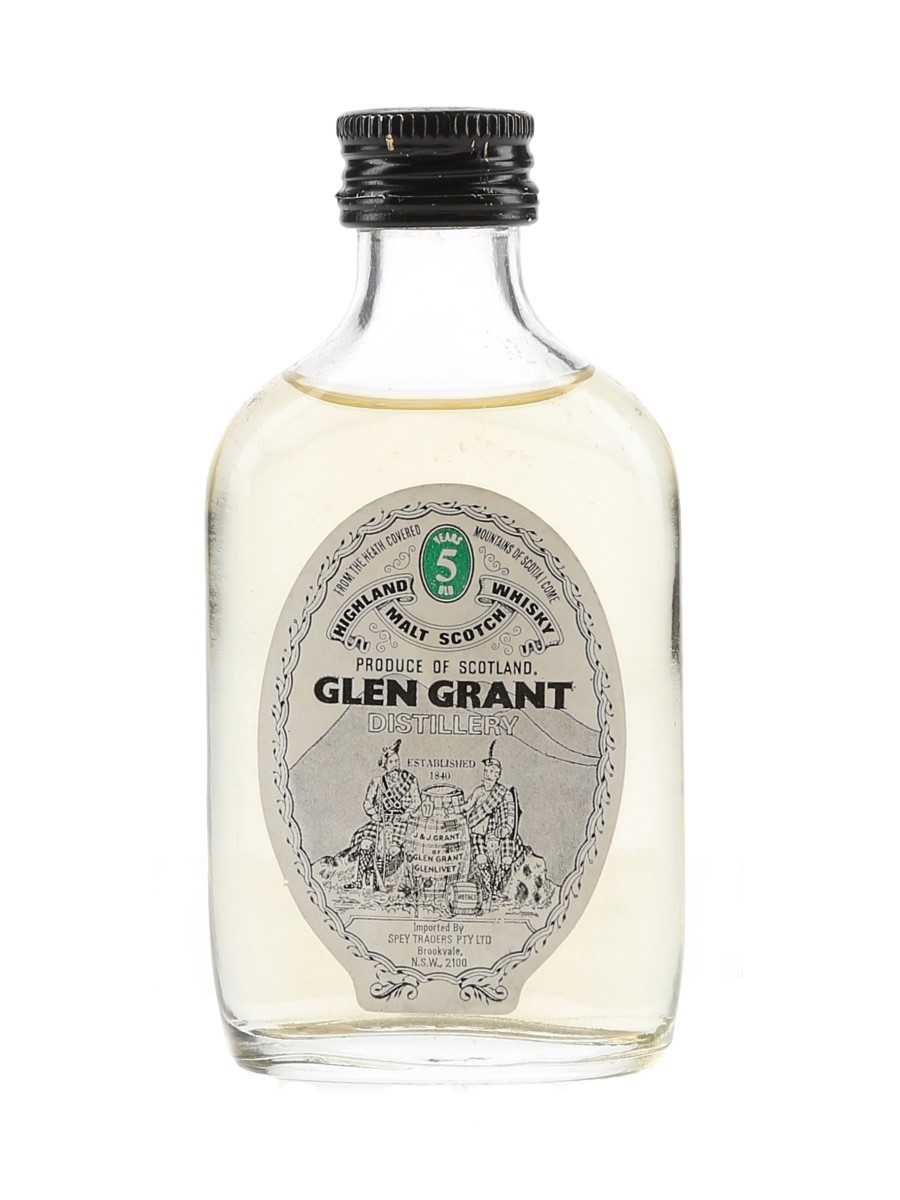 Glen Grant 5 Year Old Bottled 1970s - Spey Traders, NSW 5cl / 40%